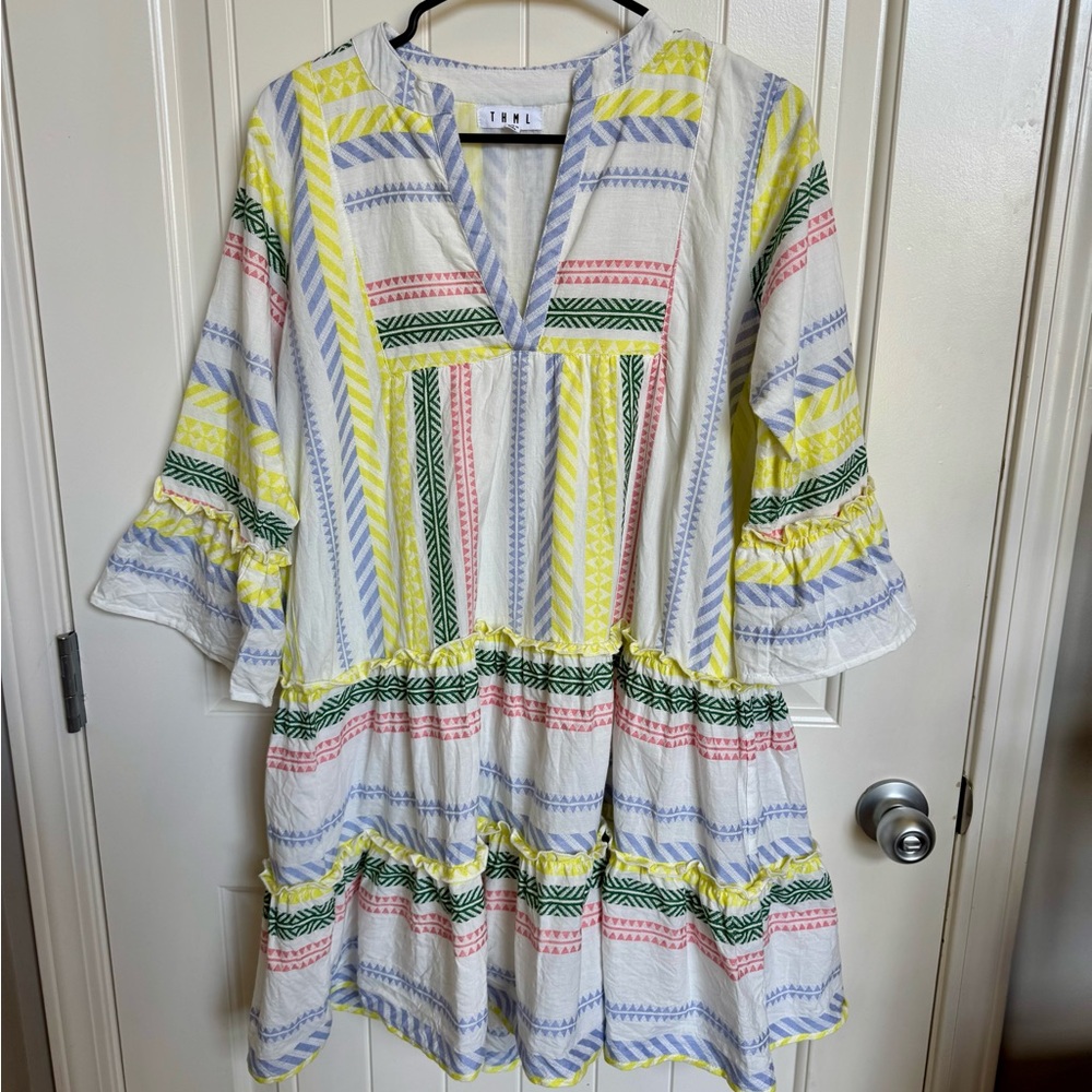 Boutique Striped Mini Dress - Sz S